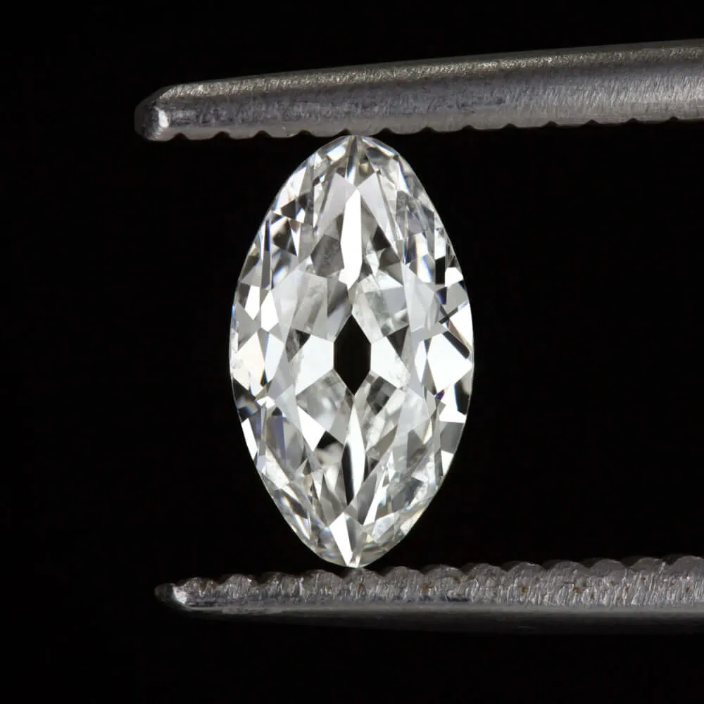 0.68ct RARE OLD MARQUISE CUT F VS DIAMOND ANTIQUE LOOSE ESTATE 2/3 CARAT NATURAL
