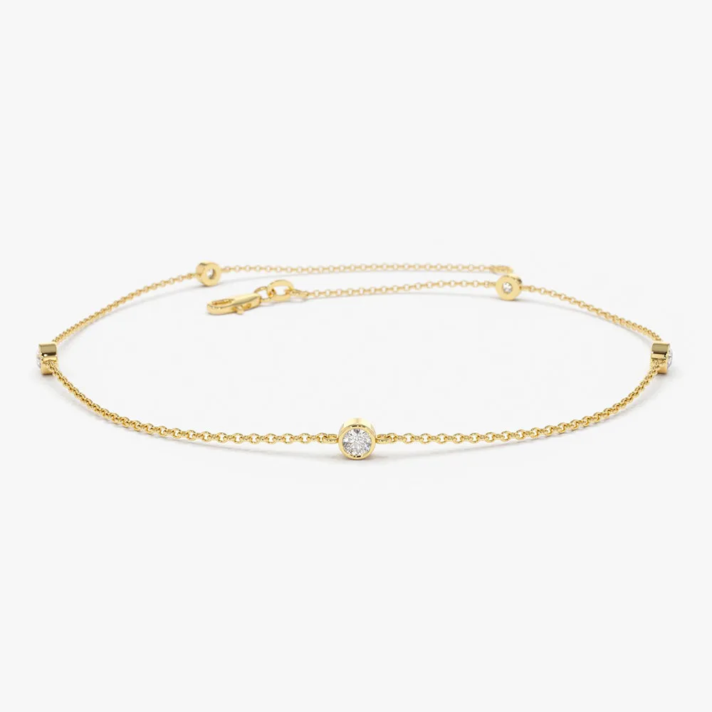 14k Diamond by The Yard Solitaire Bracelet