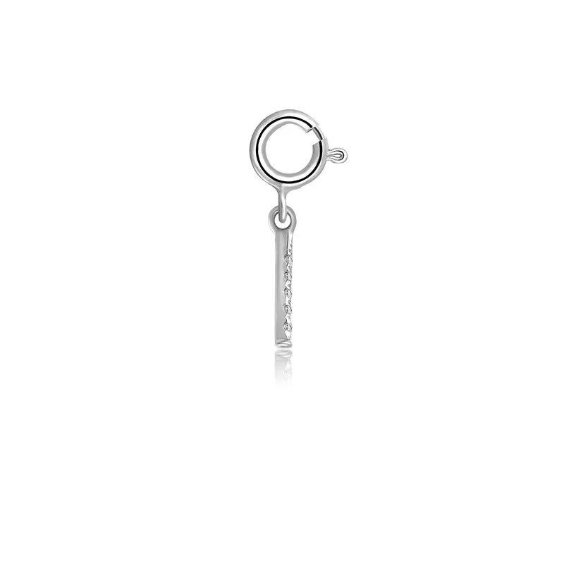 18k Gold Letter "A" Diamond Charms