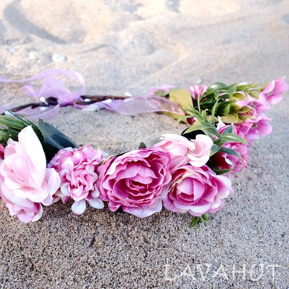 Angelic Pink Flower Crown