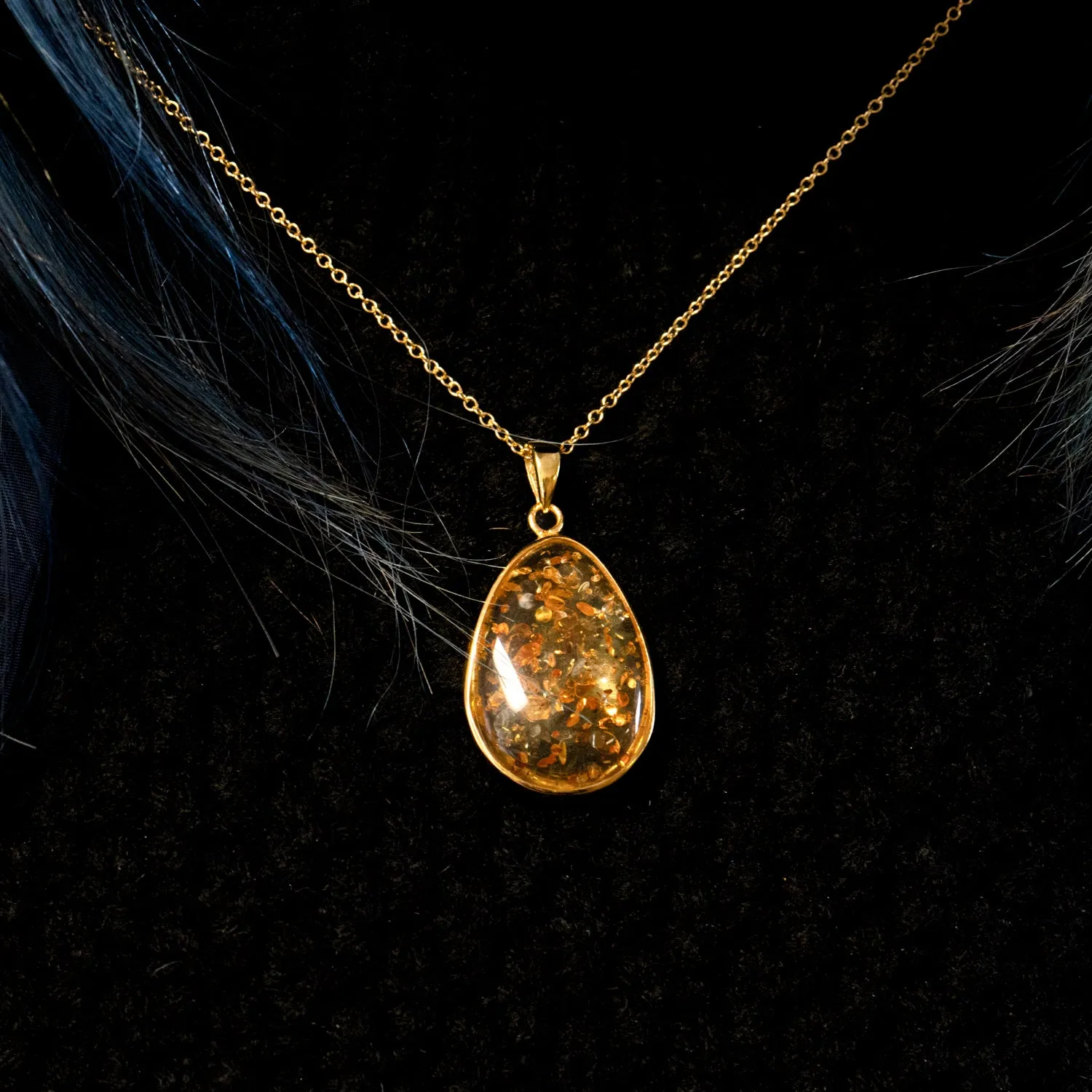 Baltic Amber Pendant Necklace