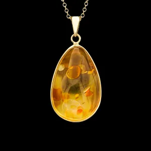 Baltic Amber Pendant Necklace