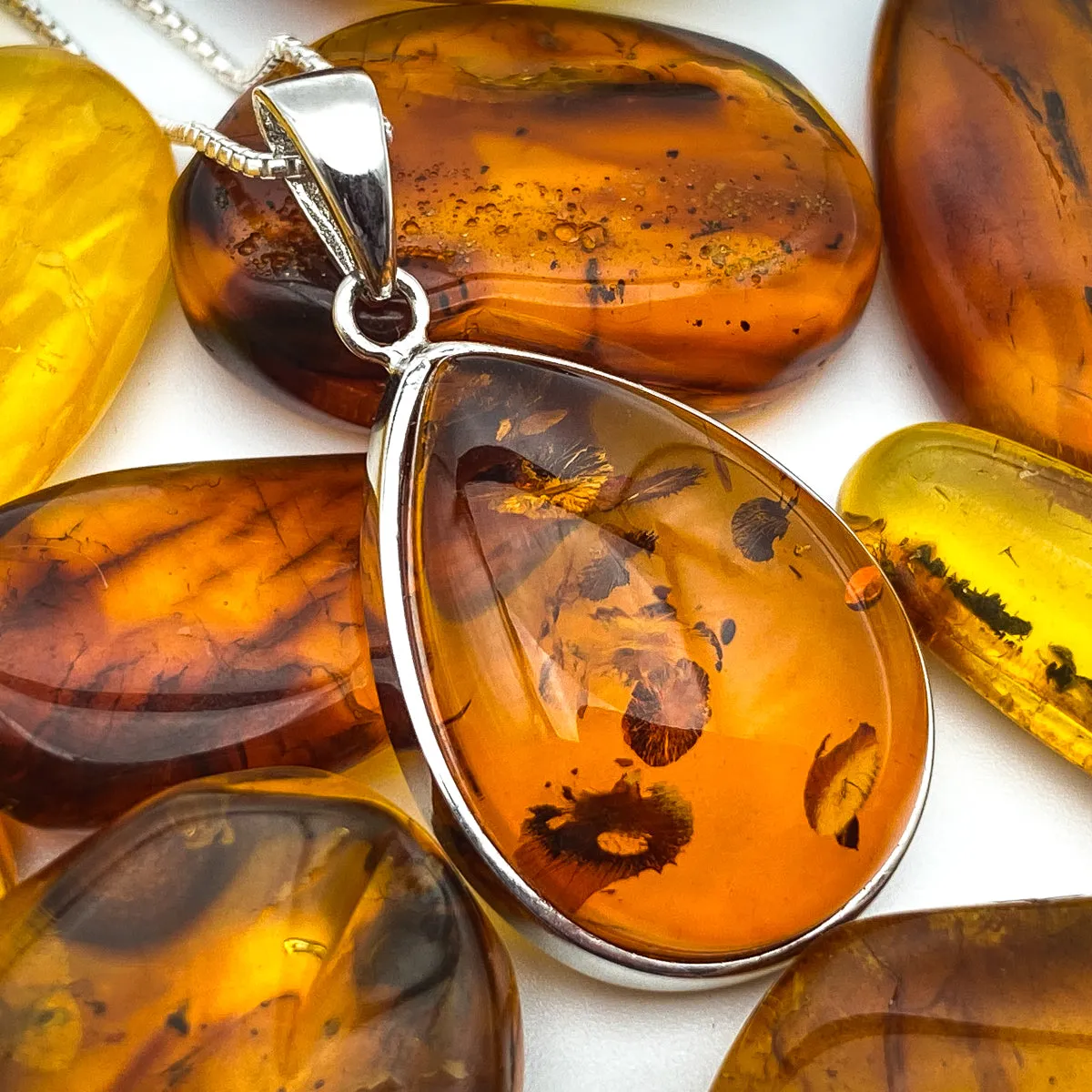 Baltic Amber Pendant Necklace