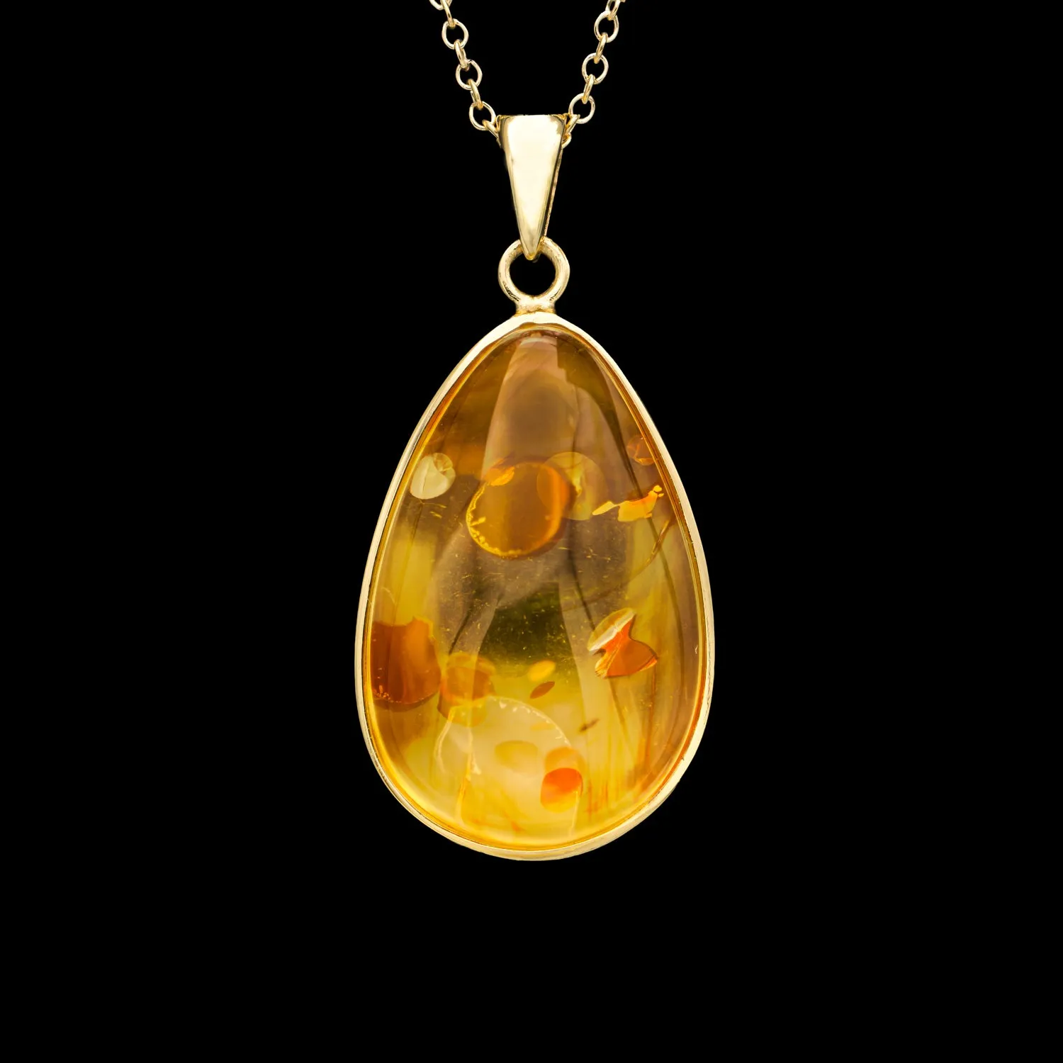 Baltic Amber Pendant Necklace
