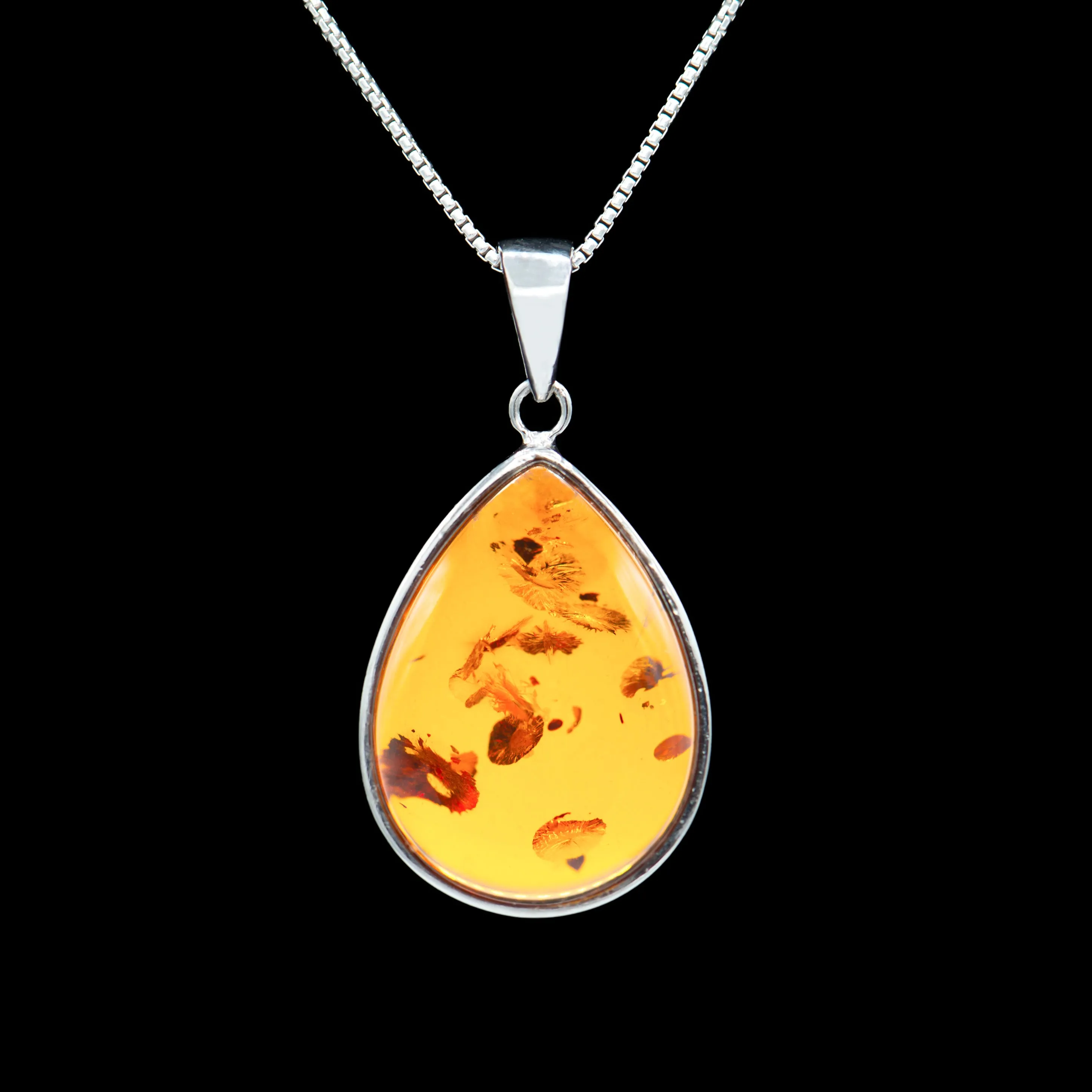 Baltic Amber Pendant Necklace