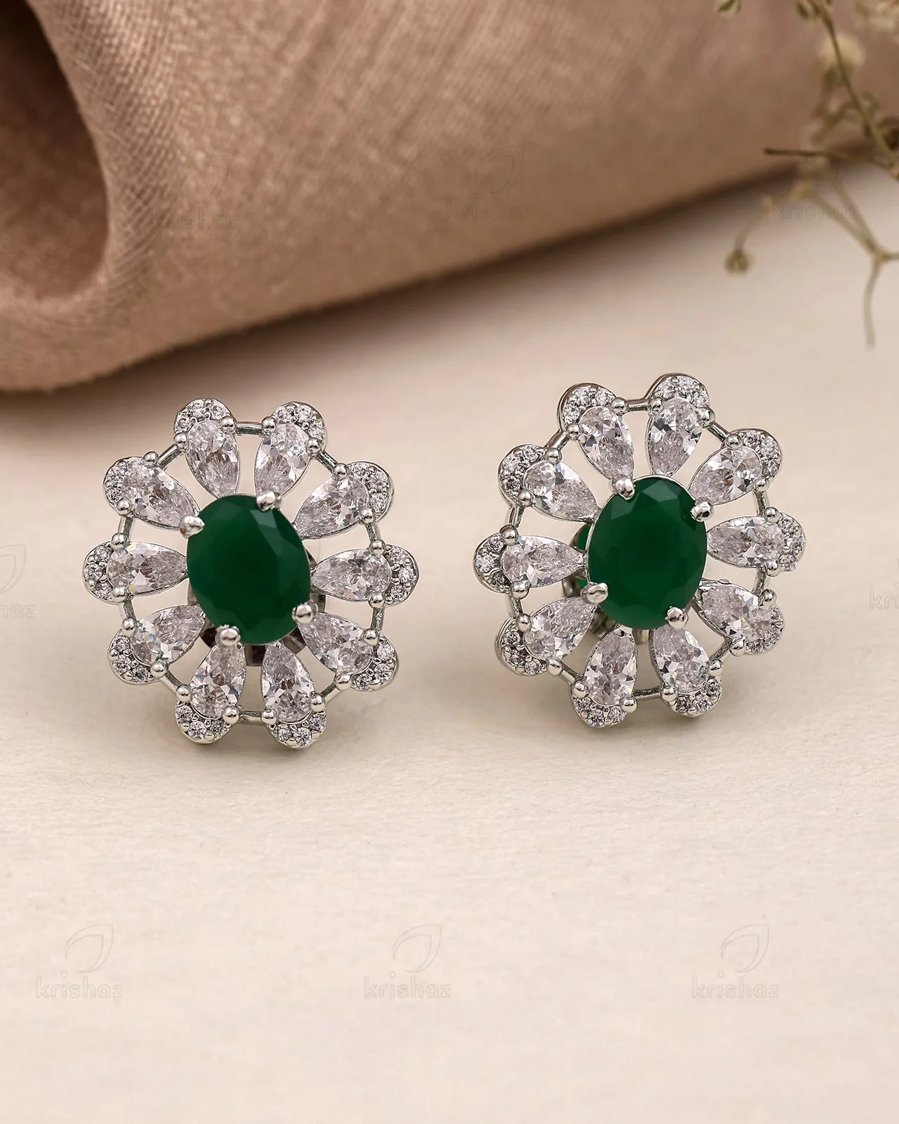 Celestia Cz Stud Earrings