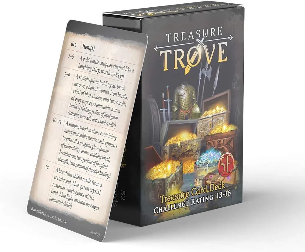D&D 5e Nord Games 1027 GM's Toolbox - Treasure Trove Deck - CR 13-16