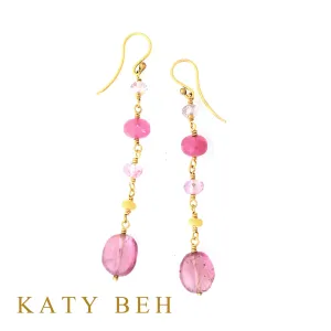 Do Pink Tourmaline & Gemstone Mix Earrings