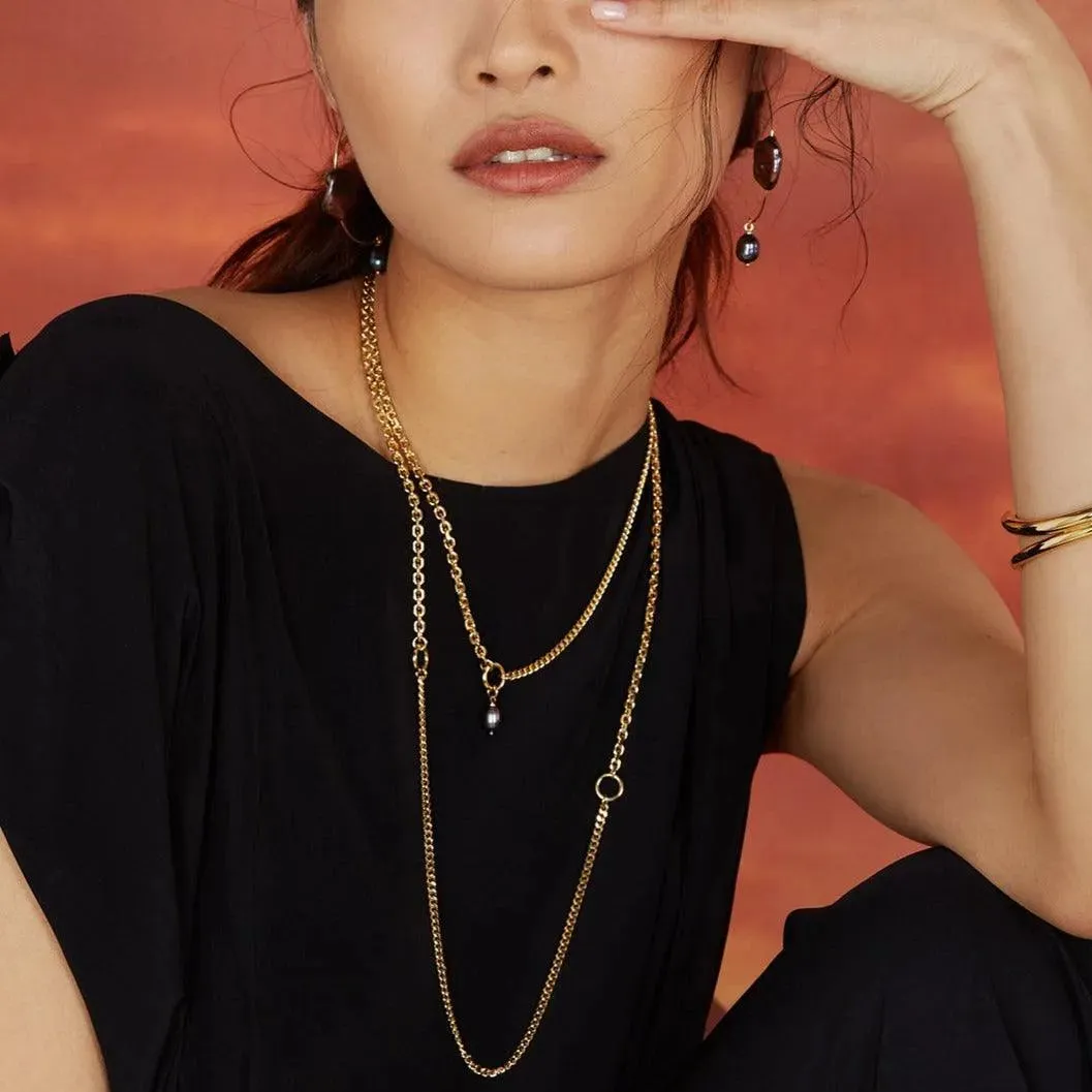 Duo Chain Necklace in Gold