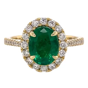 Emerald and Diamond Ring
