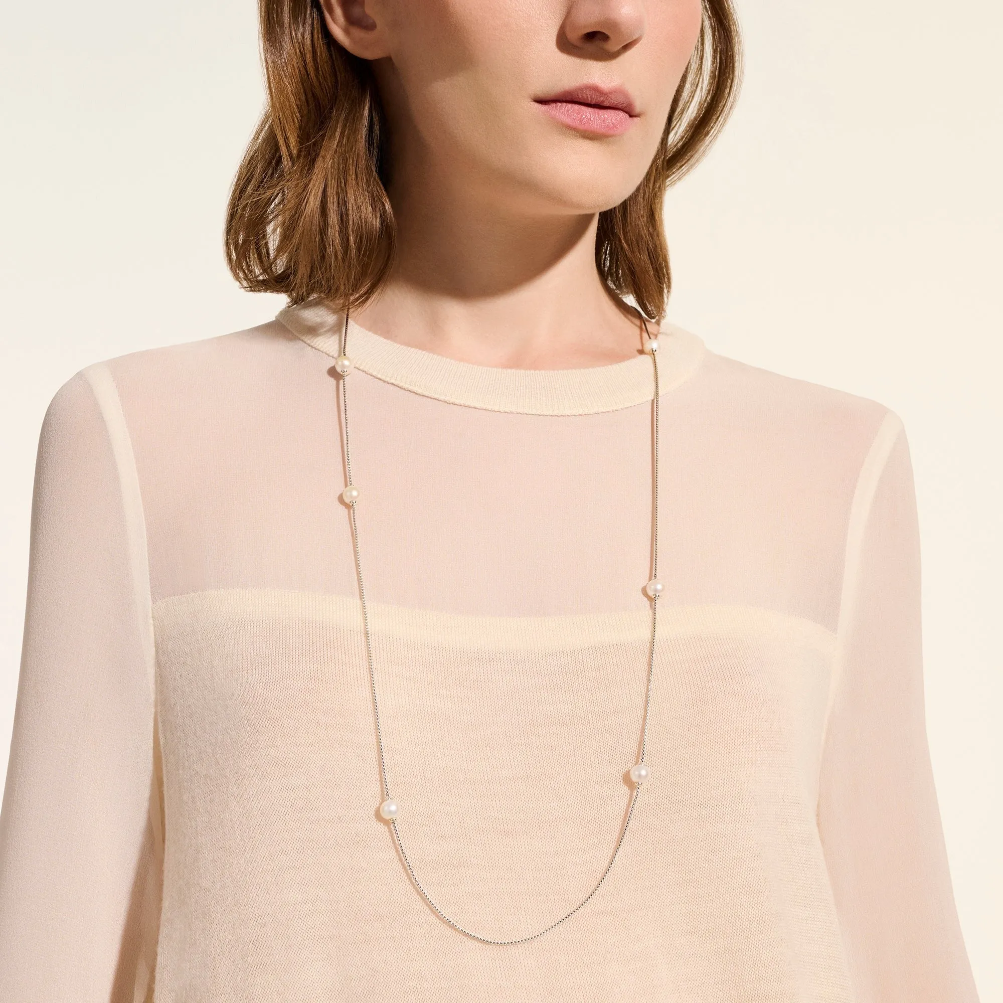 Essential Pearl Station Necklace