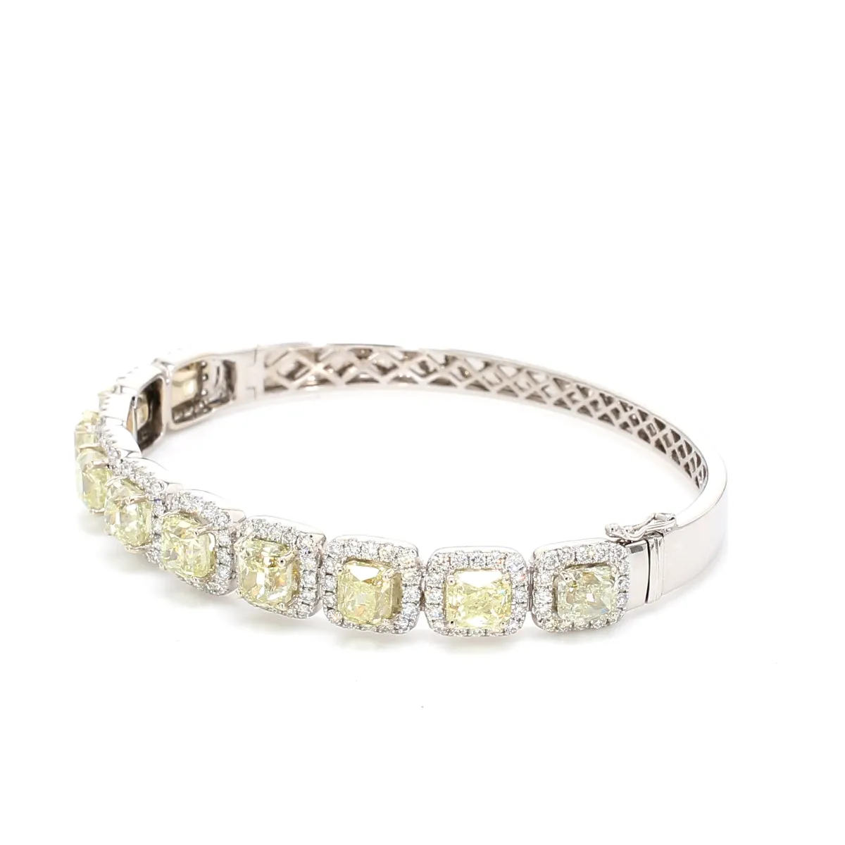 Fancy Light Yellow Diamond Bangle