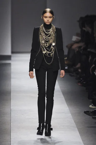 Givenchy - New Long Multi Chain Necklace with Multi Charm - One Size