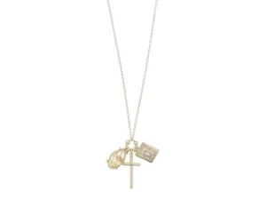 Jane Marie - Charms with Cross Necklace
