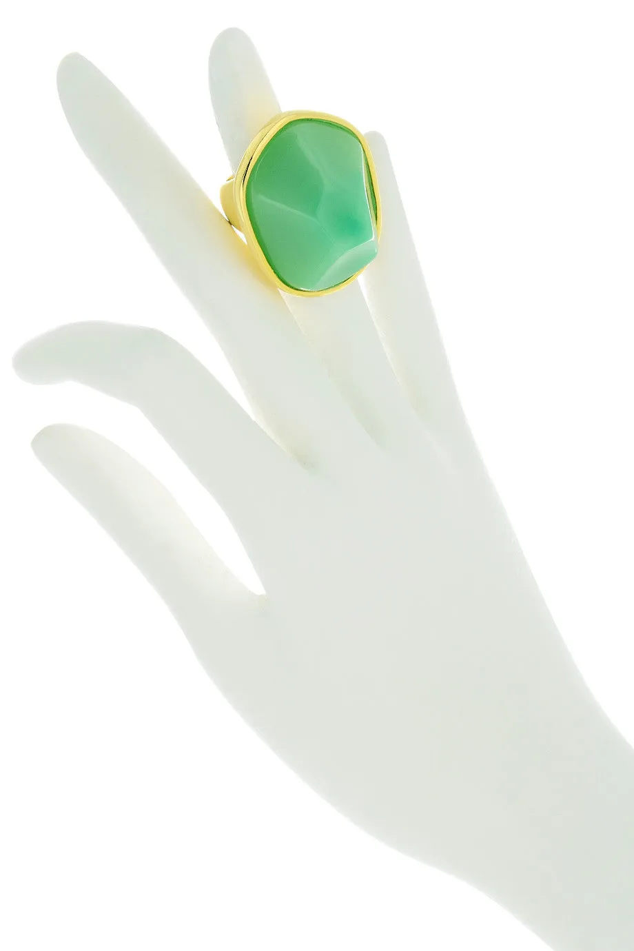 KENNETH JAY LANE ZELDA Mint Resin Ring