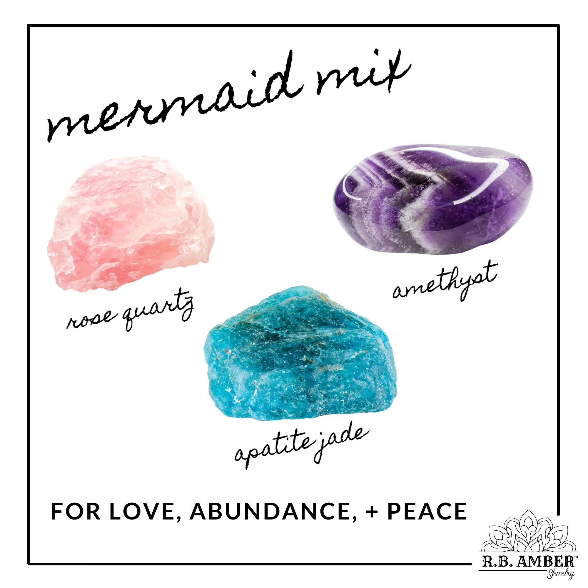 Kids | Mermaid Mix   Raw Cognac Amber Hazelwood Necklace