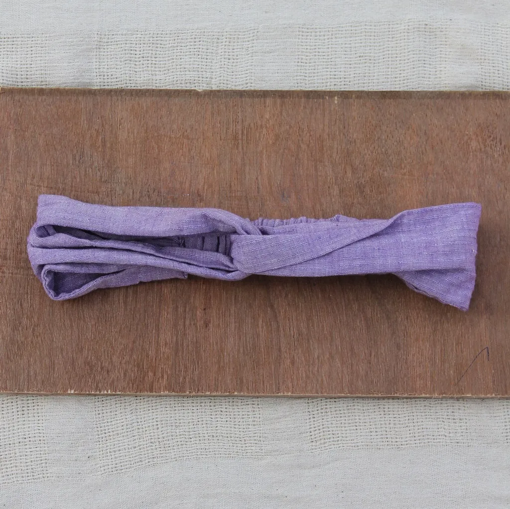 Lavender crossover headband