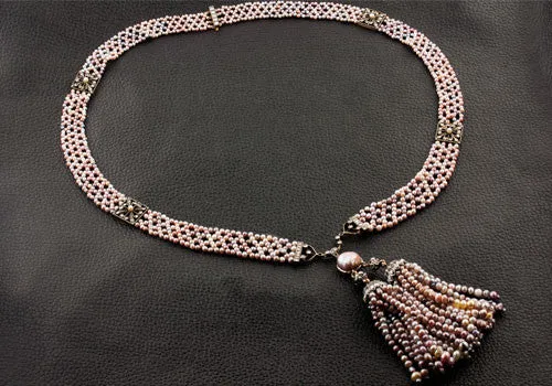 Natural Pearl Tassel Necklace