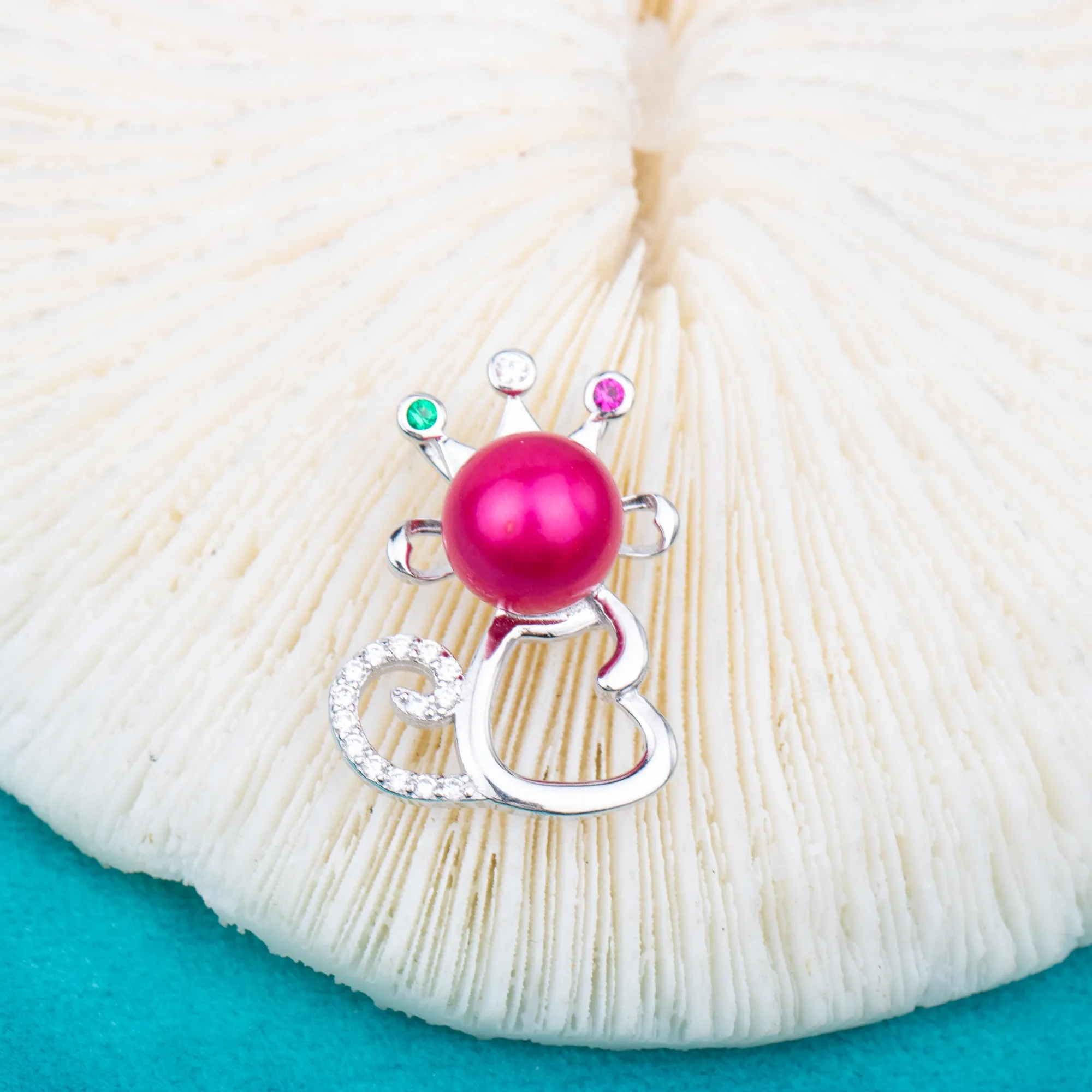 P010920 DIY 7-9mm Natural Freshwater pearl pendant accessory 925 sterling silver engagement jewelry necklace for women