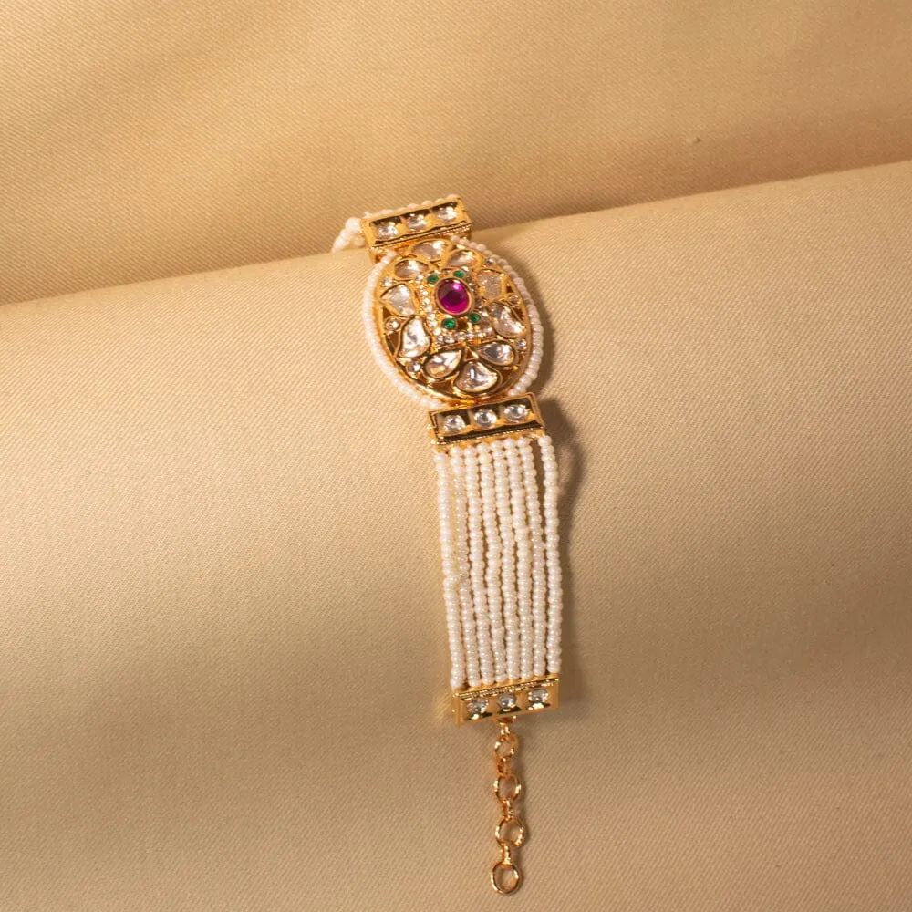 Raadhika Pearl Bracelet - Pratha Collection