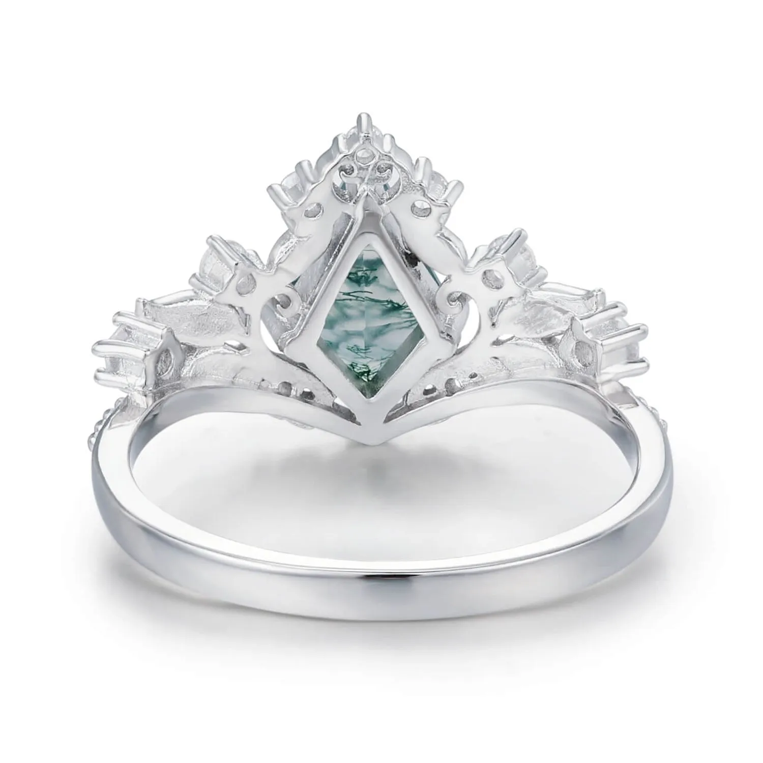 Regal Tiara Moss Agate Ring©