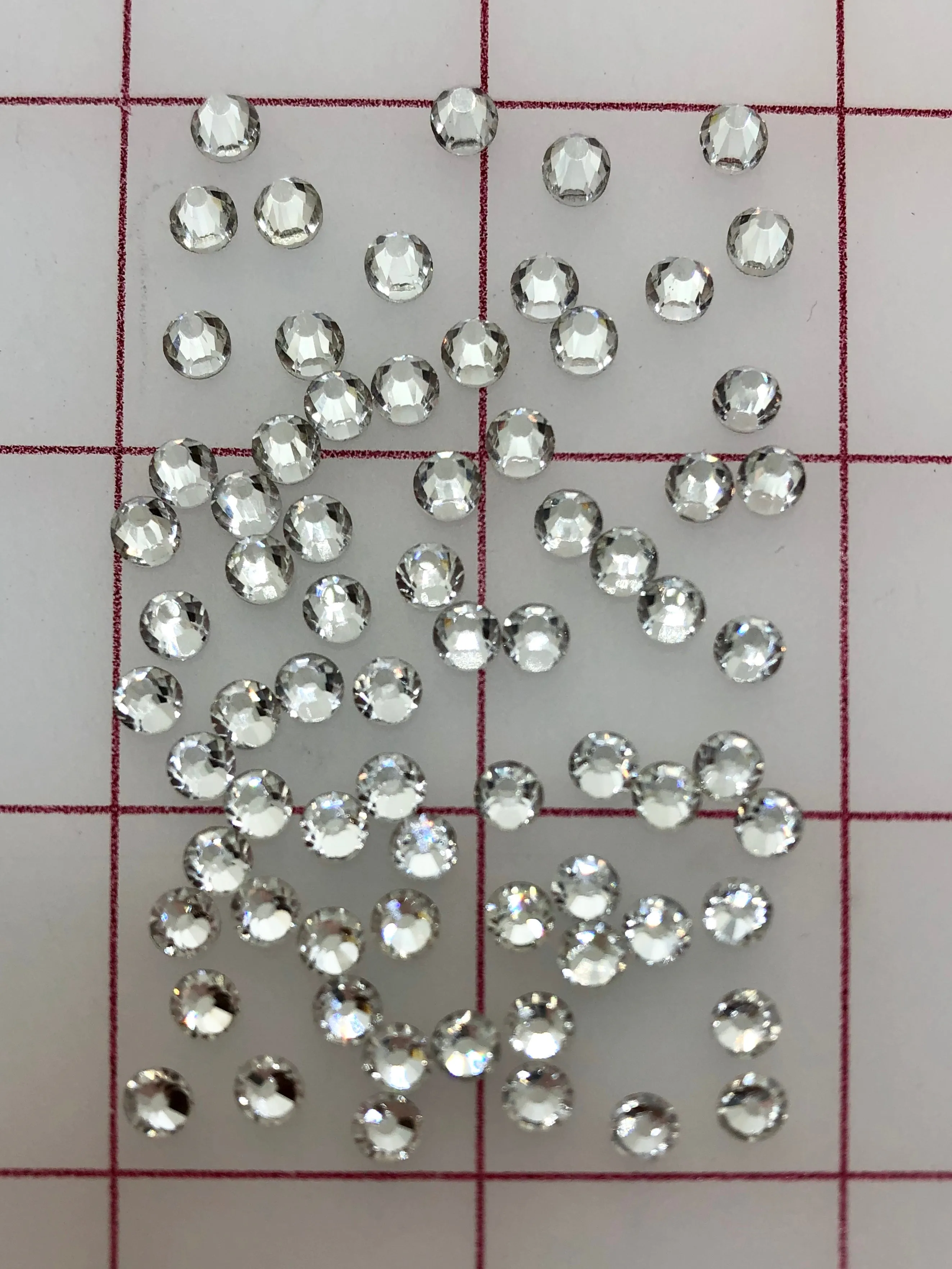 Rhinestones - 20ss Czech "Bright-Cut" Crystal Golden Foil Flat Back