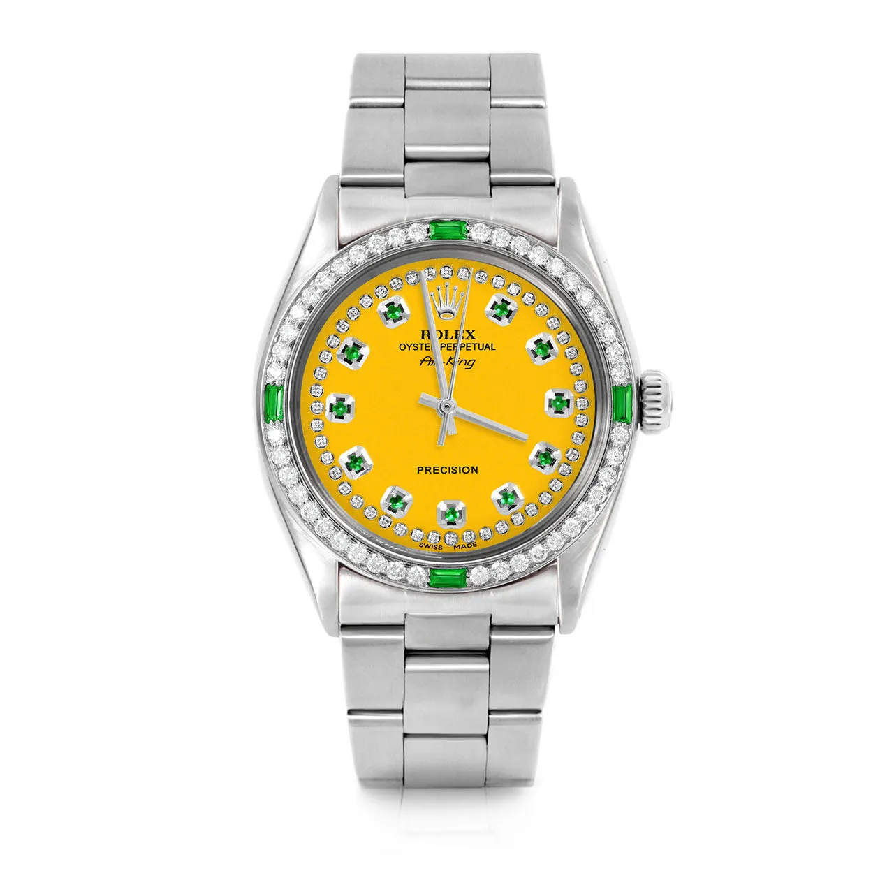 Rolex Air King 34mm | 5500-SS-YLW-STRE-4EMD-OYS