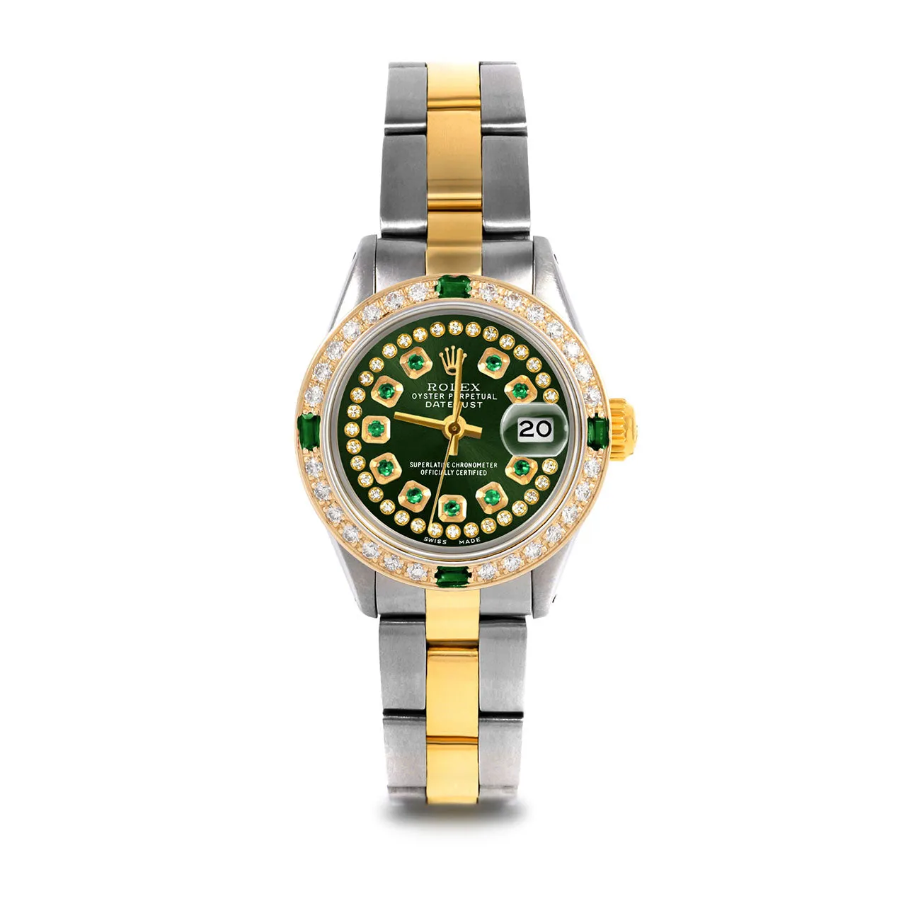 Rolex Datejust 26mm | 6917-TT-GRN-STRE-4EMD-OYS
