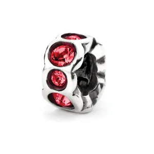 Scarlet Band, Silver with Crystals