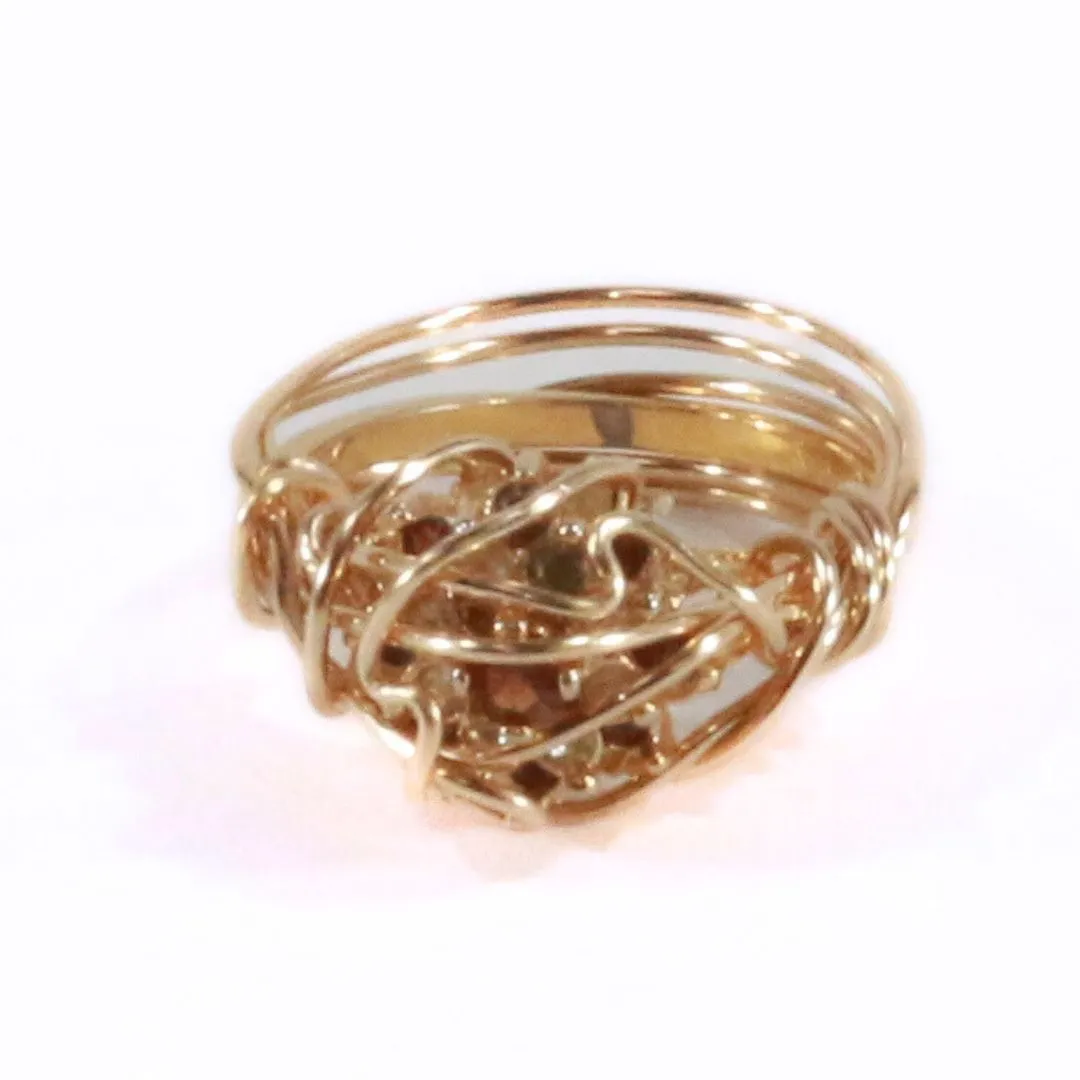 Small Sparkle Standing up Tall - Vintage Cocktail Ring