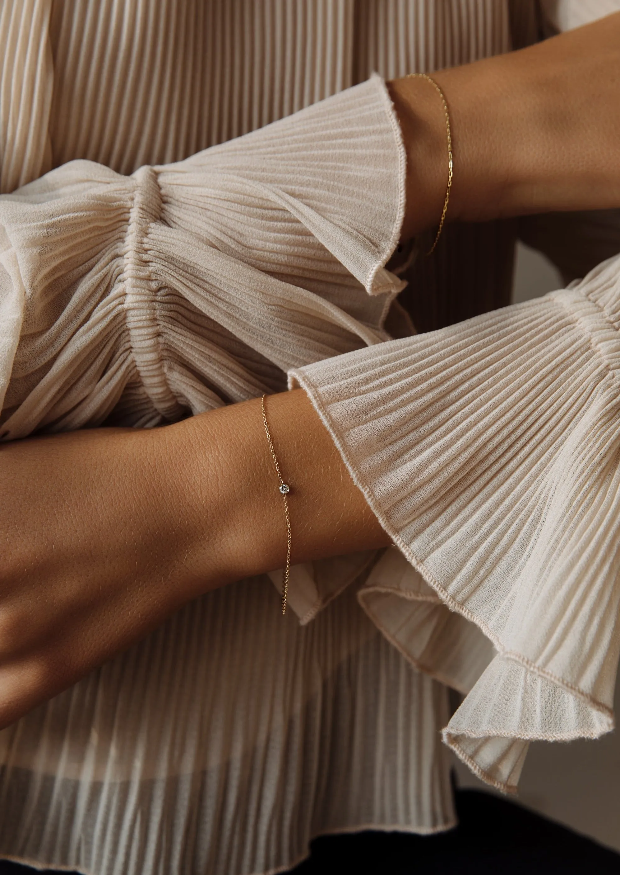 Solitaire Round Diamond Bracelet