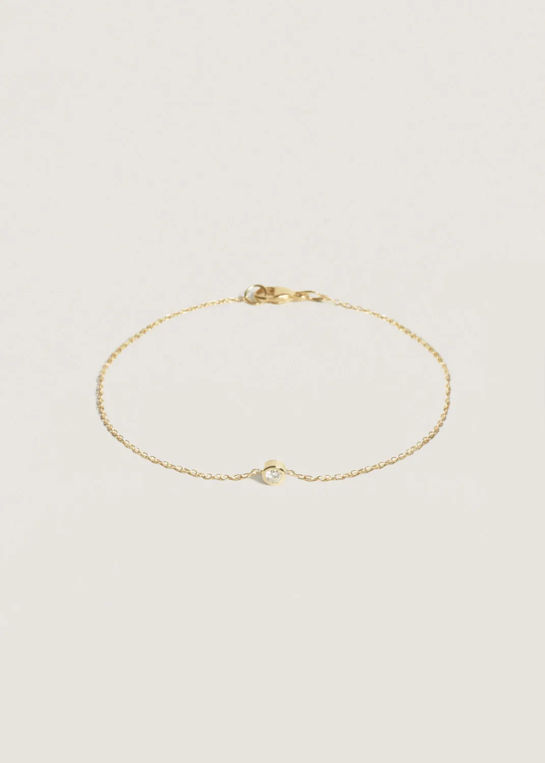 Solitaire Round Diamond Bracelet