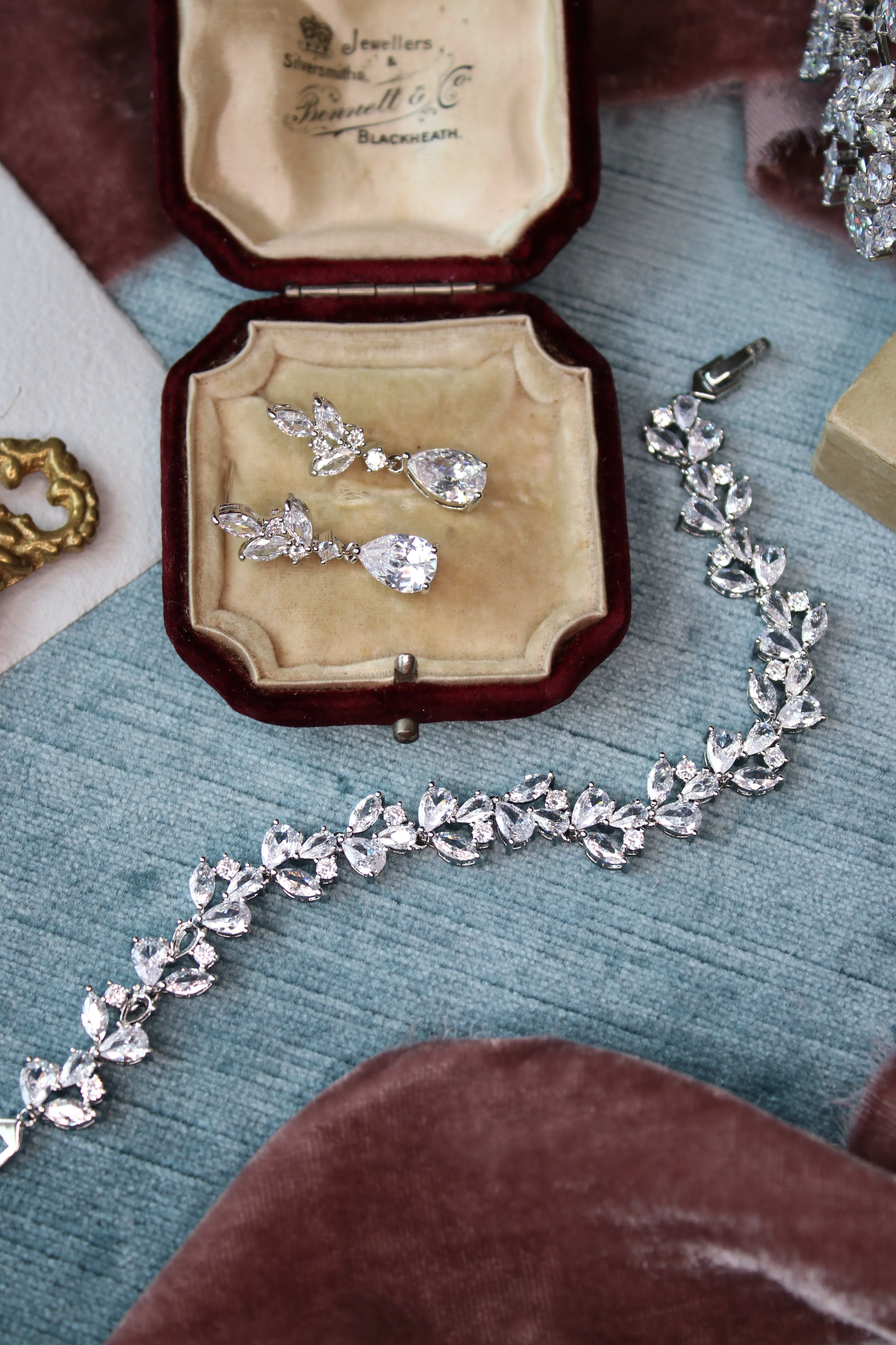 SOPHIE Simulated Diamond Delicate Drop Earrings