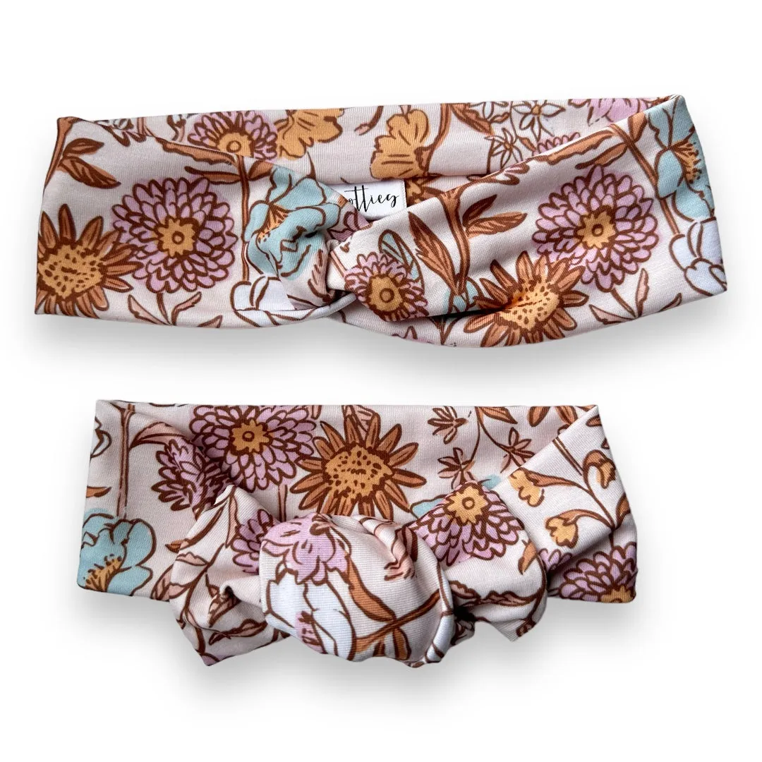 Spring Flowers Bow