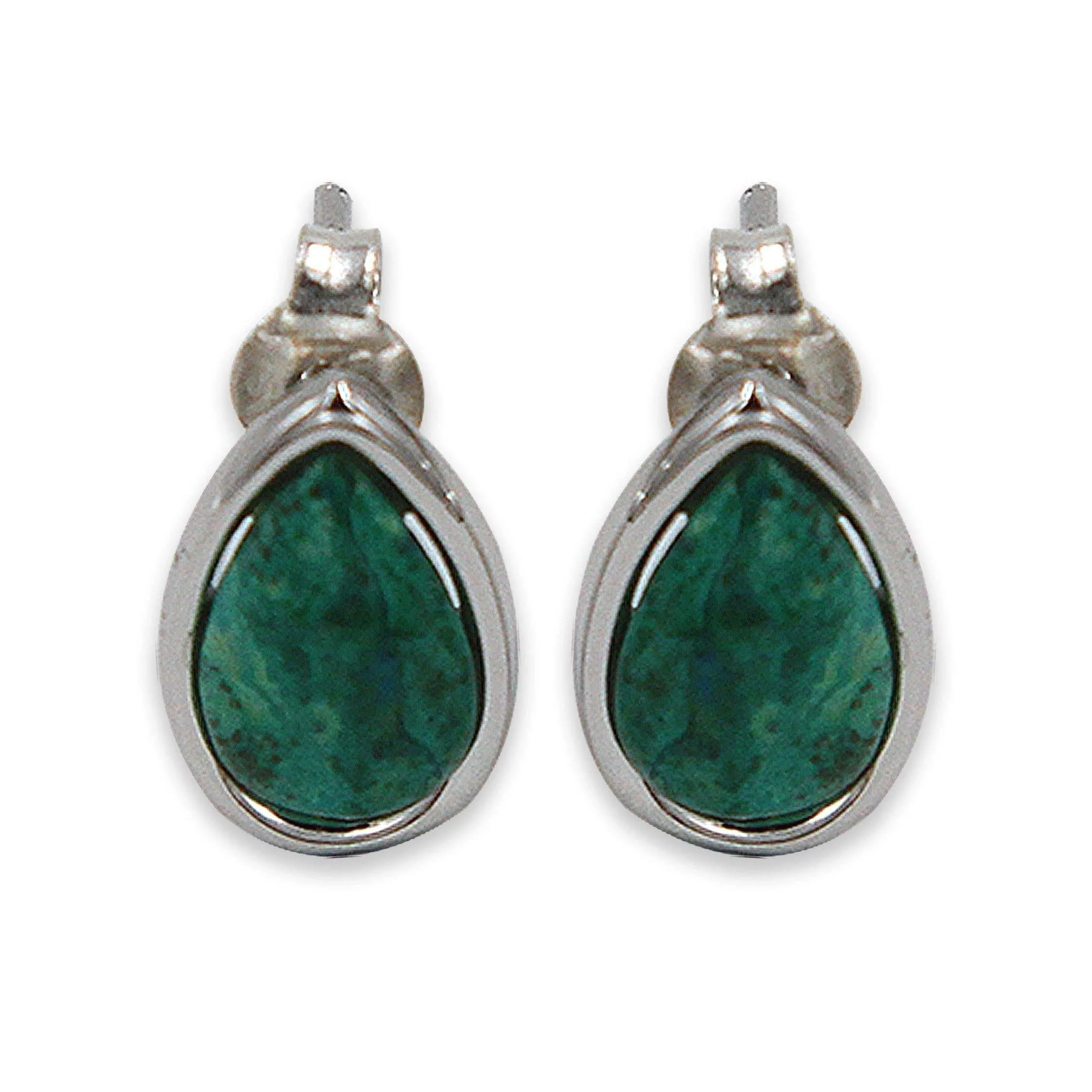 Stud Teardrop earring - Turquoise stone